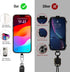 SHANSHUI Phone Tether Pad, 2 Pack Tether Tab Patches for Phone Lanyard Compatible with iPhone & All Smartphones