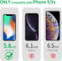 JJGoo Clear Case for iPhone X/Xs, Transparent Shockproof Slim Anti-Scratch Hard PC Back Cover