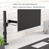 HumanCentric VESA Mount Adapter Compatible with HP M Series Monitors M22f M24f M24fd M24fw M24fwa M27f M27fd M27fq