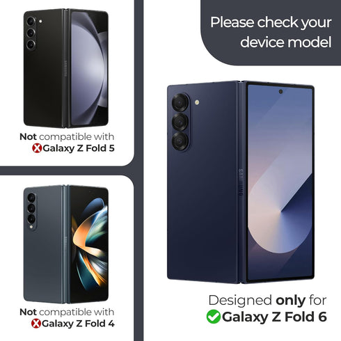 ArmorSuit 2+2 Pack for Samsung Galaxy Z Fold 6 Screen Protector Case Friendly MilitaryShield HD Clear Film - Made in USA