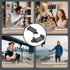 FANBODTA 55-85mm 360 All Phone Holder No Tools Needed! Spring Clamp Fits Phones, Sturdy E-Base for Car Rides, Zoom