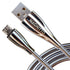 Micro USB Cable, Zinc Alloy Metal Braided Extra Durable USB2.0 Sync and Charging Cord for Android Phones Devices HTC