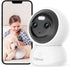 Dual Lens 2.4/5GHz WiFi Security Camera, 360° PTZ 2K Indoor Nanny Cams with Phone App, Night Vision, Local Storage