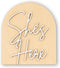 Shes Here Wooden Sign,Gender Reveal Announcement Sign,It's A Girl It's a Boy
