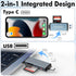 Cyberguys! 3.0 5Gbps 2-in-1 Cyberguys USB SD Card Reader, Dual USB-C & USB-A Connector, High-Speed SD/MicroSD Memory