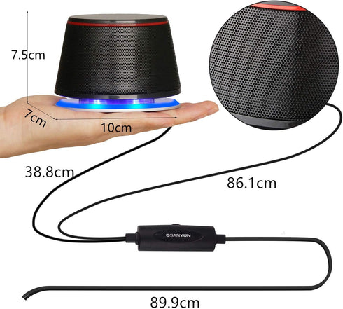 SW102 Computer Speakers, 5Wx2, Stereo 2.0 USB Powered Multimedia Speakers in Black