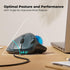Trackball Mouse Wired, Ergonomic Design, USB Plug&Play, Precision Tracking with 5 Adjustable DPI, RGB Rollerball Mouse