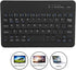 VBESTLIFE 7in Slim Lightweight Bluetooth Keyboard for Android iOS Win, Portable Aluminum Alloy Wireless USB Keyboard