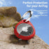 Airtag Holder, Air Tag Case with 2 Keychains, Waterproof TPU Shell Protective Case for GPS Item Finder Tracker, Red