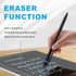 NBT08 EMR Stylus for Remarkable 2 Pen with Eraser, 4096 Pressure-Sensitivity, Palm Rejection, Compatible with Samsung