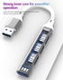 Aksenli 3.0 (4in1)Macbook Multi USB Port Hub Adapter Splitter Laptop PC Card Reader Computer Flash Disk Cable Extention