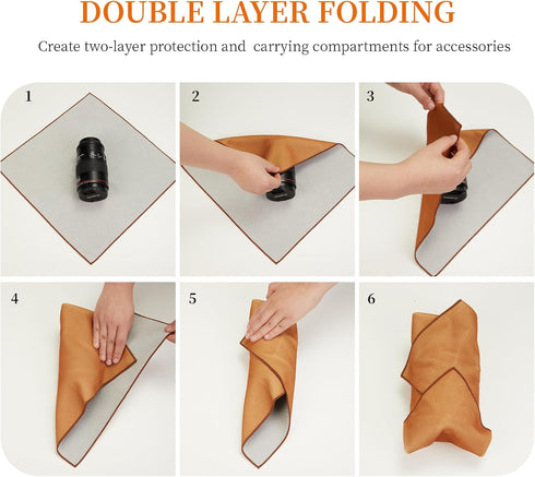 13.8''*13.8 Camera Protective Wrap, Lens Protector, Magic Self-Adhesive Cloth for DSLR/Camera Lens/Phone/Accessories
