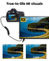 4K/60Hz 18Gbps 3D, 3D, GELRHONR Mini HDTV Coiled Cable, Thin Mini HDTV Cable Short Support for DSLR Camera Camcorder