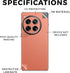 MIGHTY SKINS 12 (2024) 3M Carbon Fiber Phone Skin Compatible with OnePlus - Solid Salmon - Premium Vinyl Protective
