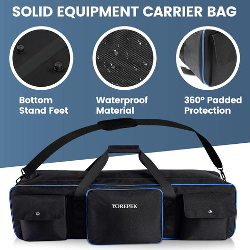 YOREPEK Tripod Carrying Case Bag 40.5", Light Stand Bag with 2 Protective Pads, Photo Studio Equipment Case