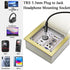QIANRENON TRS 3.5mm Stereo Connector, 1/8 TRS Male to Female Short Cable, Panel Mount Headphone Adapter for Microphones