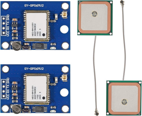 AITRIP 2PCS GY-NEO6MV2 NEO-6M GPS Flight Controller Module 3V-5V with Super Strong Ceramic