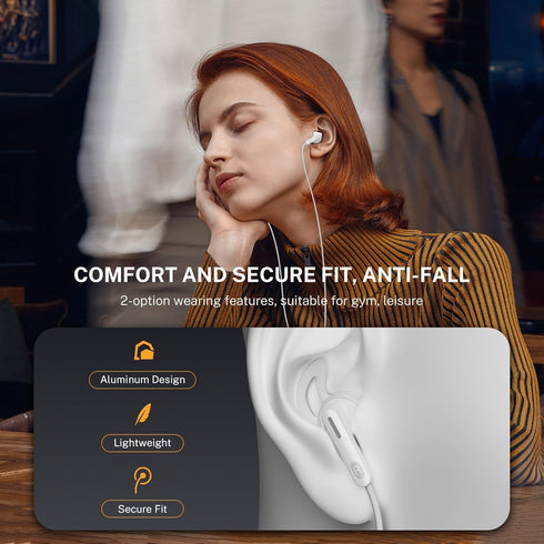 Type C Earbuds USB C Headphones for iPhone 15/15 Pro/15 Pro Max Samsung S24 with Microphone Noise Isolation Stereo