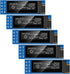 MakerFocus 5pcs 0.91 Inch I2C IIC OLED Display Module 128 x 32 Pixel