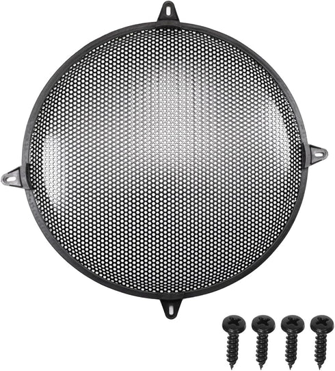 Fielect 2Pcs 15 Inch Speaker Grill Cover, Car Audio Speaker SubWoofer Grill Covers, Black