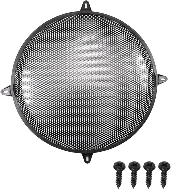 Fielect 2Pcs 15 Inch Speaker Grill Cover, Car Audio Speaker SubWoofer Grill Covers, Black