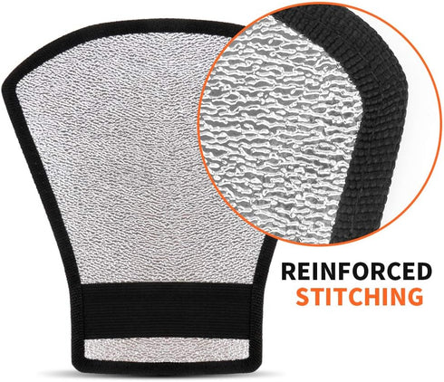2 Pack Flash Diffuser Reflector Kit - 2-Sided White/Silver Bend Bounce Reflector with Elastic Strap for Speedlight