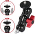 HSU Magic Arm with Dual Ball Head, Aluminum Alloy Adjustable Universal Extension Magic Arm for Monitor, Microphone