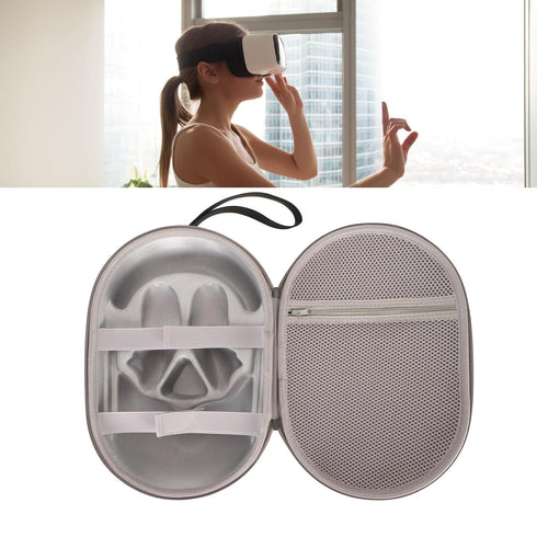 Yunir VR Hard Carrying Case, Premium EVA Multifunctional Travel Case for VR Accessories with Cleaning Cloth