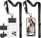 ROCONTRIP 2X Phone Lanyard Crossbody Strap with 2 Phone Patch, Adjustable Neck Strap for Travel Shopping Walking