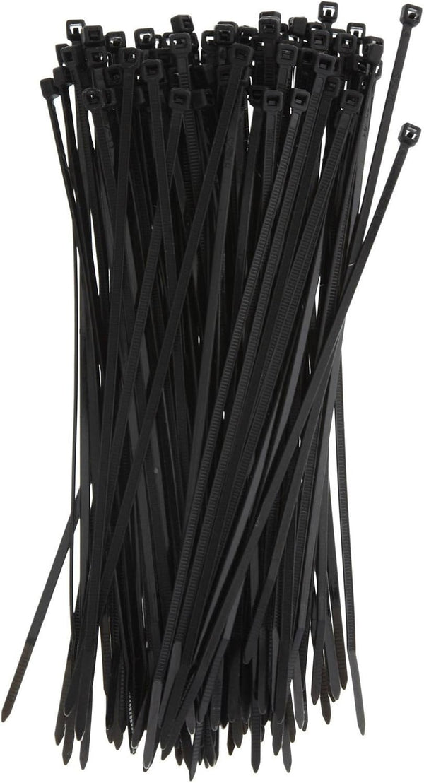 NewNewStar 8" Heavy Duty Nylon Cable Ties - 100 PCS Zip Ties, 30 lb Test, Black
