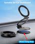 MAGDIGITEH 1/4" 17/16/15/14/13/12 Dual Magnetic Phone Ring Holder for MagSafe, Compatible with Magnet Gym Golf, Car