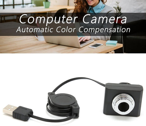 GOWENIC 480P USB2.0 Webcam Camera Automatic White Balance Computer PC Camera Portable Multifunctional Digital Webcam