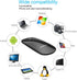 FENIFOX Slim Mini Bluetooth Mouse - Whisper-Quiet Portable Wireless Mice, Rechargeable, Compatible with Laptop, PC,