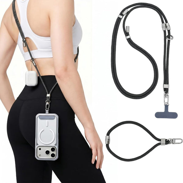 Phone Lanyard & Phone Wrist Strap, 3 in 1 Adjustable Anti Theft
