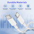 Type C to Type C Fast Charging Cable for iPhone 15 Pro, 2Pack Nylon Braided USB C to USB C 10 feet Charger for iPhone