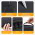 Large Capacity Electronics Accessories Organizer Travel Case, Waterproof Leather Cord Organizer with Adjustable