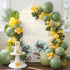Duskova Living 4 Victorian Style Arch Backdrop Cover FT, Vintage Blue Flowers Broccoli Wedding Arch Cover Stretchy