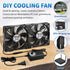 2 120mm 110V-240V Server Cooling x Big Airflow Computer Fan with AC Variable Speed Controller for Chassis PC Cabinets