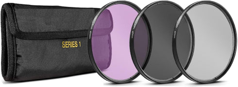 49mm 3 Piece Filter Kit (UV-CPL-FLD) for Sony 18-55mm DT E-Mount, 55-210mm, 16mm f/2.8, 20mm f/2.8, 24mm f/1.8, 30mm