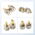 Anina 4pc SMA - UHF FR Coaxial Connector Kit, SMA to PL259 UHF VHF Crimp Coax Adapter for CB Radio