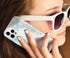 Coolwee Clear Glitter Compatible with iPhone 12 Pro Max Case, Thin Flower Cute Crystal Lace Bling Protective Cover