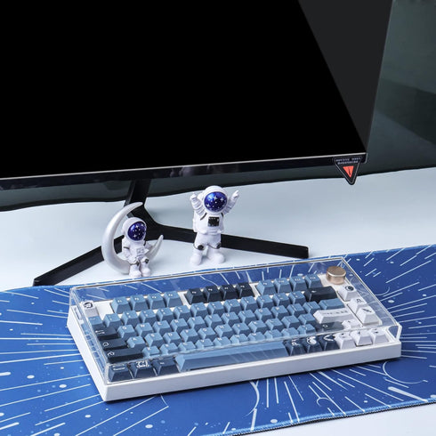 Hyekit Premium Acrylic Keyboard Clear Cover Protector, Anti-Cat Dust Cove for 75% Mechanical Keyboard