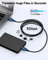 6ft, PS4, 3.0 6 USB to USB Cable Male to Male USB A To USB A Cable for WD Hard Drives, PC, Mac, Laptop, Xbox - USB Type