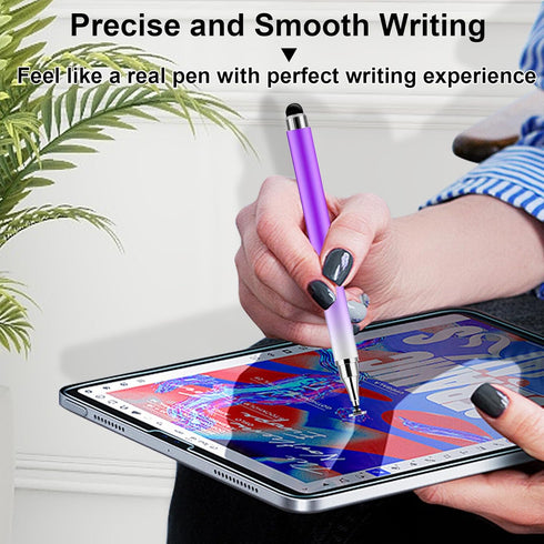 Lapocover 5 Pack 2 1 in Stylus Pen for Touchscreen,iPad,iPhone,Gradient Colored Stylus Pen with Pen Caps,High Precision