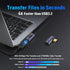 V VCOM USB C 90 Degree Adapter (2 Pack), 40Gbps Data Transfer USB Type C Male to Female Right Angle Extender for Steam