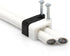 THE CIMPLE CO - Dual, Twin, or Siamese Coaxial Cable Clips, Cat6 Electrical Wire Clip, 1/2 in Nail Clip