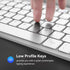 TECKNET 2.4G Wireless Keyboard, Ultra Slim Compact USB Keyboard with Media Hotkeys, Silent for Laptop PC Desktop Smart