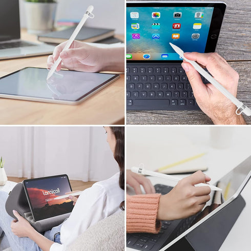 APETOO 4-Pack 1st 10 9 8 7 6, for Apple Pencil Cap, Magnetic Replacement Cap with Anti-Lost Silicone Holder for Apple