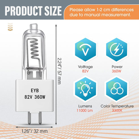 Grinsvalley 4 Pack 82v 360w Bulb Bulb Projector Replacement
