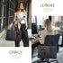 LOVEVOOK 15.6 Inch Laptop Tote Bag for Women Waterproof PU Leather Computer Bags for Business Office Work Briefcase